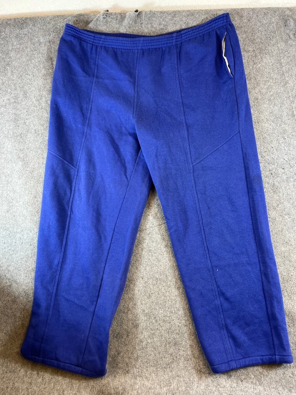 VINTAGE 90s Nike Sweatpants Mens XL Tall Blue Fleece Cozy Performance Athletic